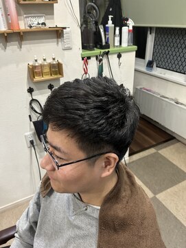 流れるアイロンパーマ